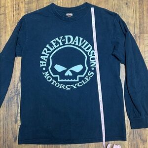 Harley-Davidson Men's Black Skull long sleeve